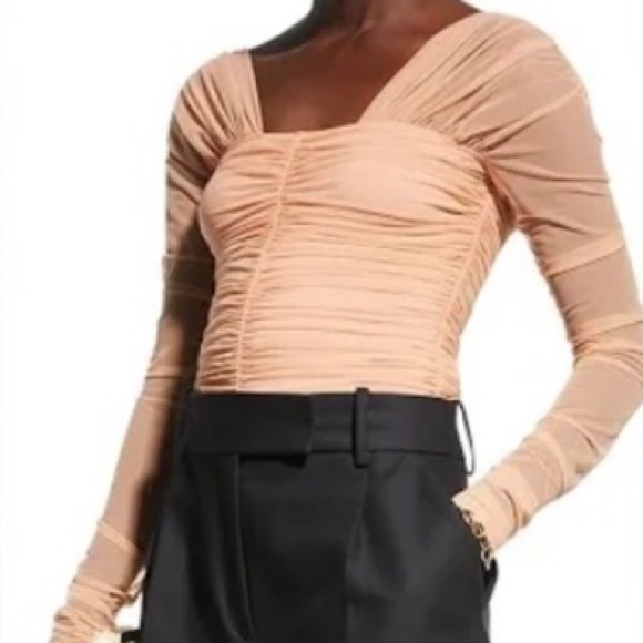 ALC Ruched Tan Top - Picture 4 of 12